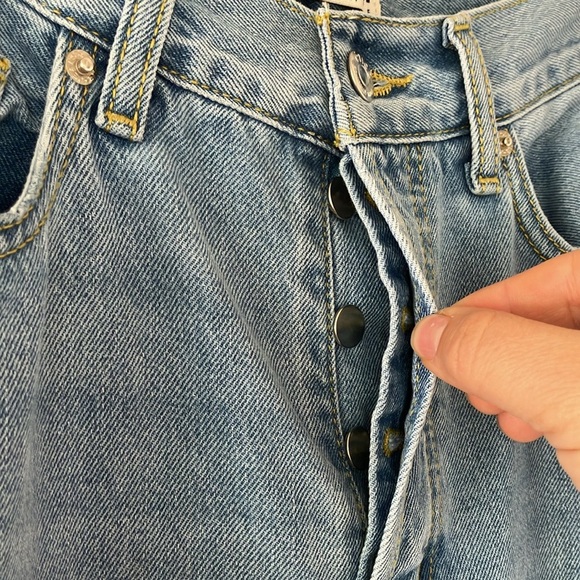 NWT Etica Stanton High Rise Wide Leg Jeans – Arctic Wash, Relaxed Fit, Size 30 - Picture 13 of 13